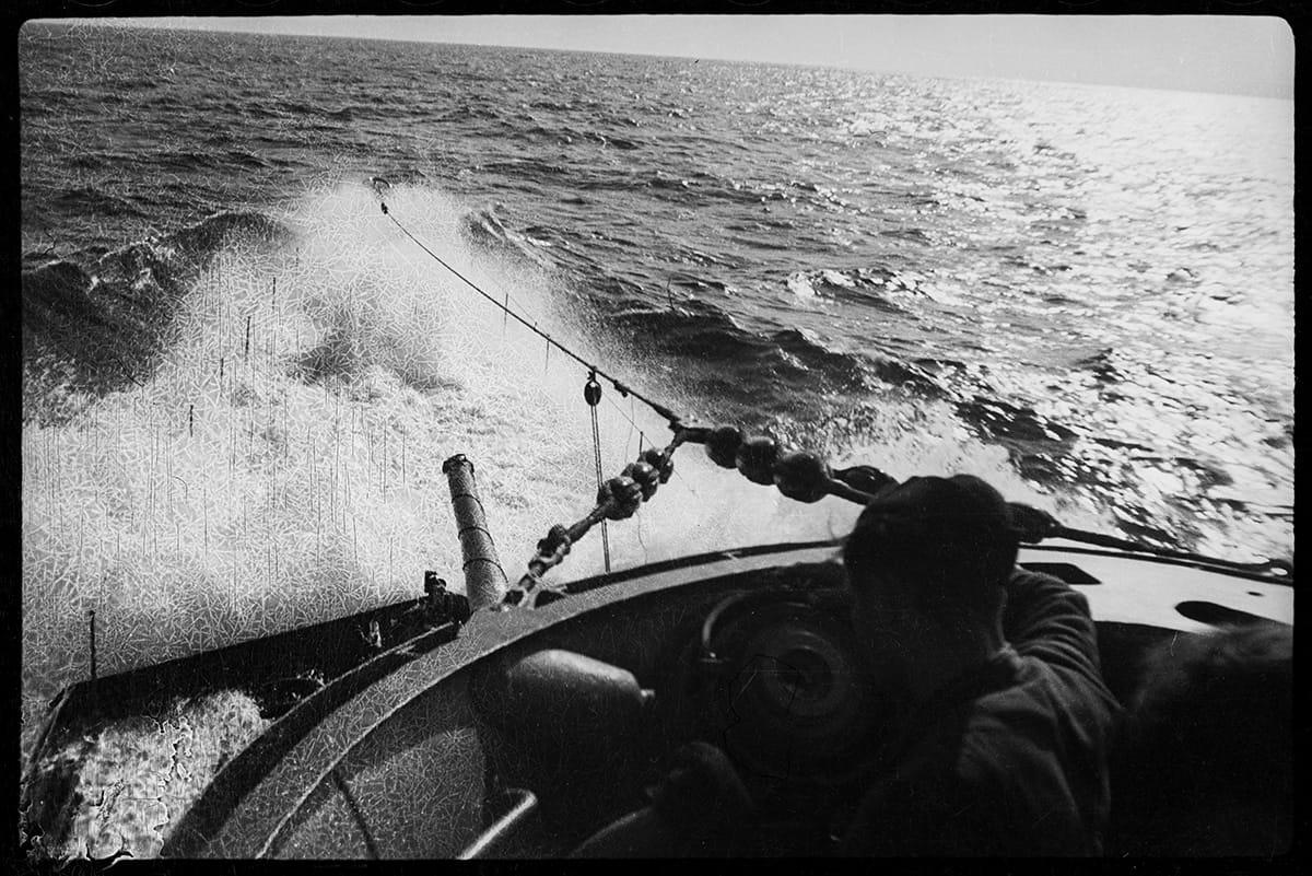 The last photographs on board the German submarine U-104
